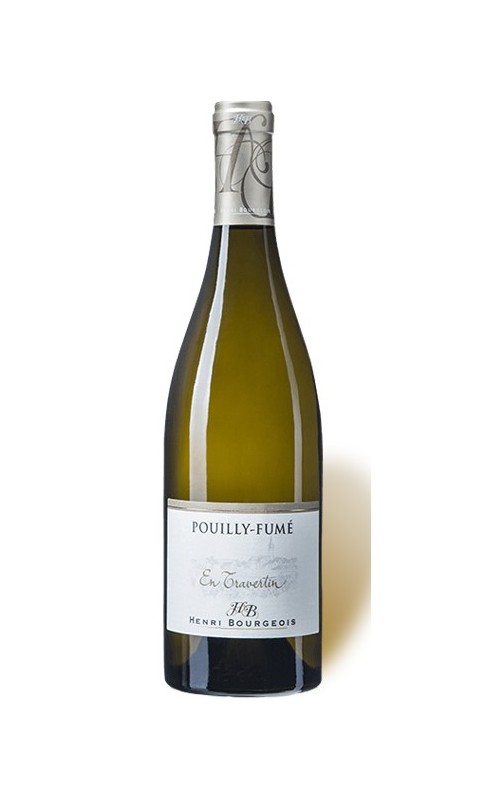 Photographie d'une bouteille de vin blanc Bourgeois En Travertin 2022 Pouilly-Fume Blc 75 Cl Crd