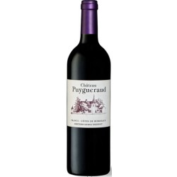 Photographie d'une bouteille de vin rouge Cht Puygueraud 2017 Francs-Cdbdx Rge 75cl Crd