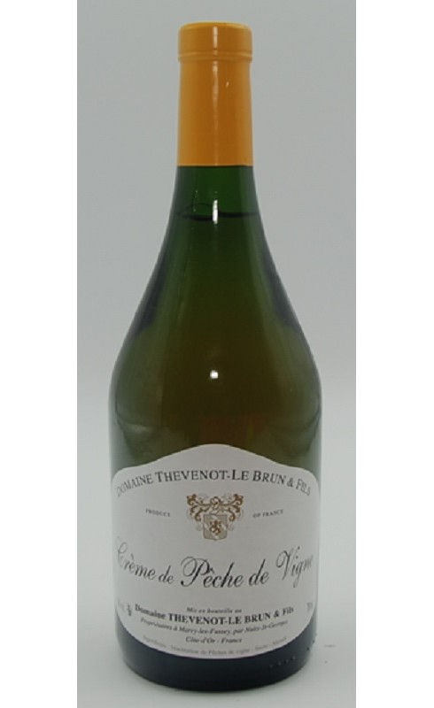 Photographie d'une bouteille de Thevenot - Creme De Peche De Vigne 18 70cl Crd