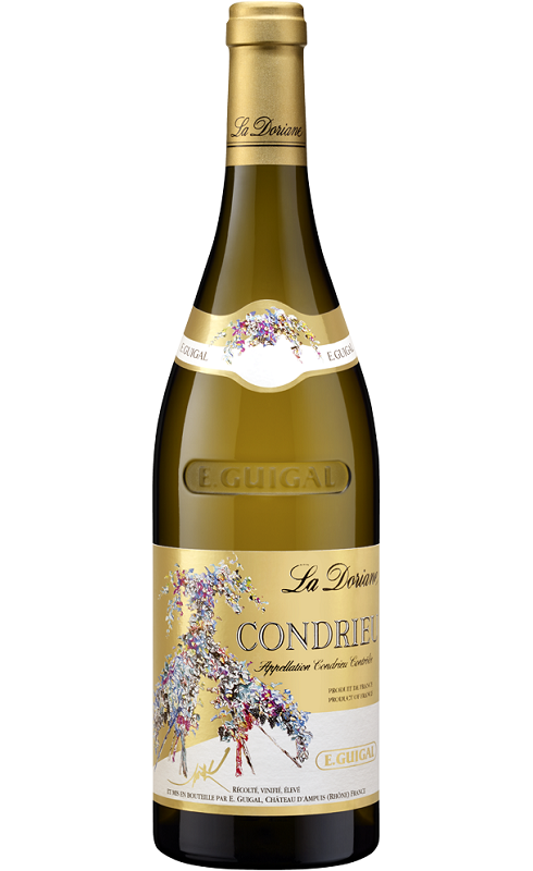 Photographie d'une bouteille de vin blanc Guigal La Doriane 2020 Condrieu Blc 75cl Crd