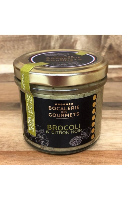 Photographie d'un produit d'épicerie Bocalerie Des Gourmets Brocoli Citron Noir 110g