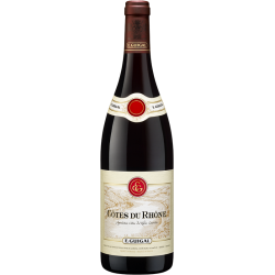 Photographie d'une bouteille de vin rouge Guigal Cotes Du Rhone 2018 Rge 1 5 L Crd