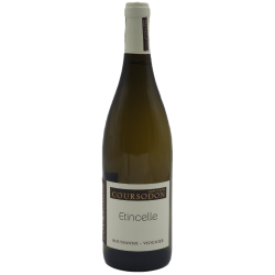 Photographie d'une bouteille de vin blanc Coursodon Etincelle 2021 Vdf Rhone Blc 75cl Crd