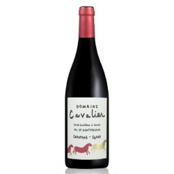 Photographie d'une bouteille de vin rouge Dom Cavalier 2021 St-Guilhem  Mtferrand Rge Bio 75cl Crd