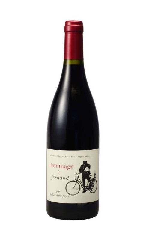 Photographie d'une bouteille de vin rouge Parce Hommage A Fernand 2021 Cdroussi Rge 75cl Crd
