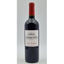 Photographie d'une bouteille de vin rouge Cht Lalande De Pez 2018 St-Estephe Rge 75cl Crd