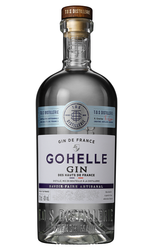 Photographie d'une bouteille de Tos Distillery Gin Gohelle 70cl