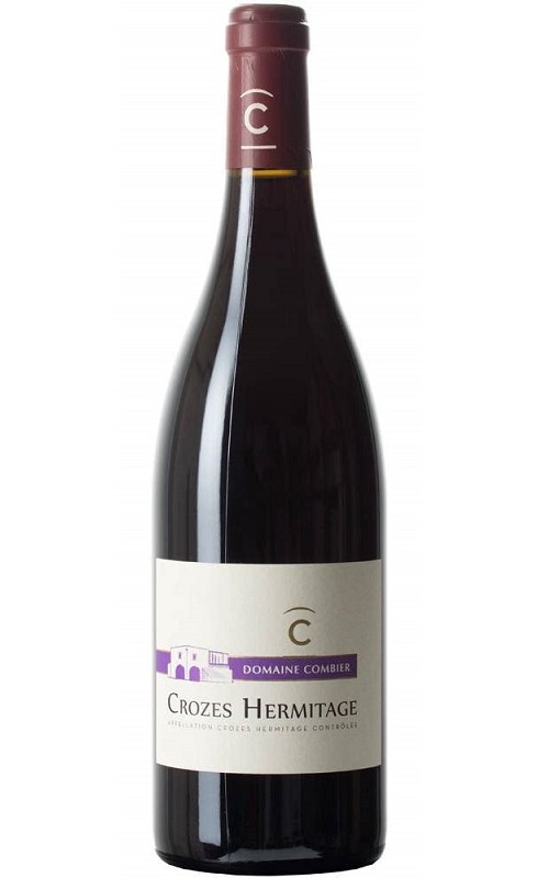 Photographie d'une bouteille de vin rouge Combier Crozes-Hermitage 2022 Rge 75cl Bio Crd