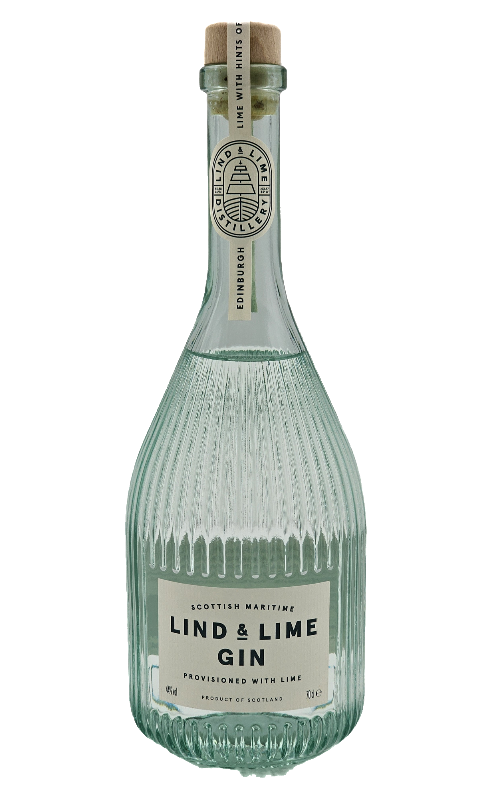 Photographie d'une bouteille de Lind  Lime Maritime Gin 44 Bio 70cl Crd