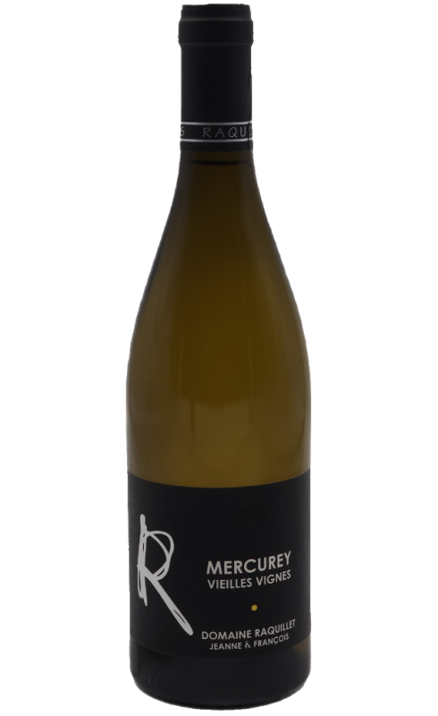 Photographie d'une bouteille de vin blanc Raquillet Mercurey Vieilles Vignes 2022 Blc 75cl Crd