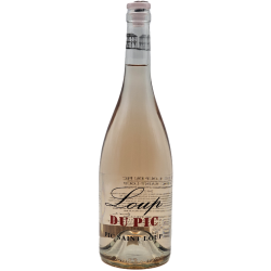 Photographie d'une bouteille de vin rosé Puech Haut Le Loup Du Pic 2022 Rose 75cl Crd