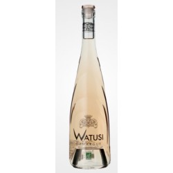 Photographie d'une bouteille de vin rosé Puech Haut Watusi 2022 Igp Sable De Camargue Rose 75cl Crd