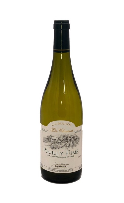 Photographie d'une bouteille de vin blanc Bardin Les Chaumes 2022 Pouilly-Fume Blc 37 5 Cl Crd