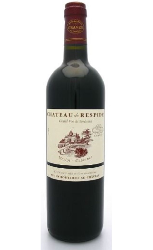 Photographie d'une bouteille de vin rouge Cht Respide Classic 2018 Graves Rge 1 5 L Crd