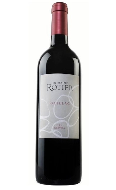 Photographie d'une bouteille de vin rouge Rotier Les Gravels 2019 Gaillac Rge Bio 1 5 L Crd