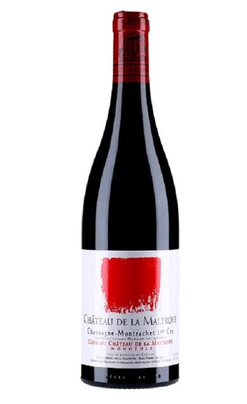 Photographie d'une bouteille de vin rouge Maltroye Clos Du Chateau 2022 Ch-Mtrac 1ercru Rge 75cl Crd