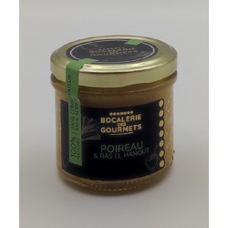 Photographie d'un produit d'épicerie Bocalerie Des Gourmets Poireau Ras El Hanout 110g
