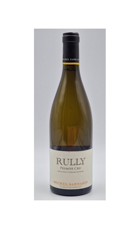 Photographie d'une bouteille de vin blanc Sarrazin Rully 1er Cru 2022 Blc 75cl Crd