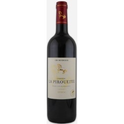 Photographie d'une bouteille de vin rouge Cht La Pirouette 2019 Medoc Rge 75cl Crd