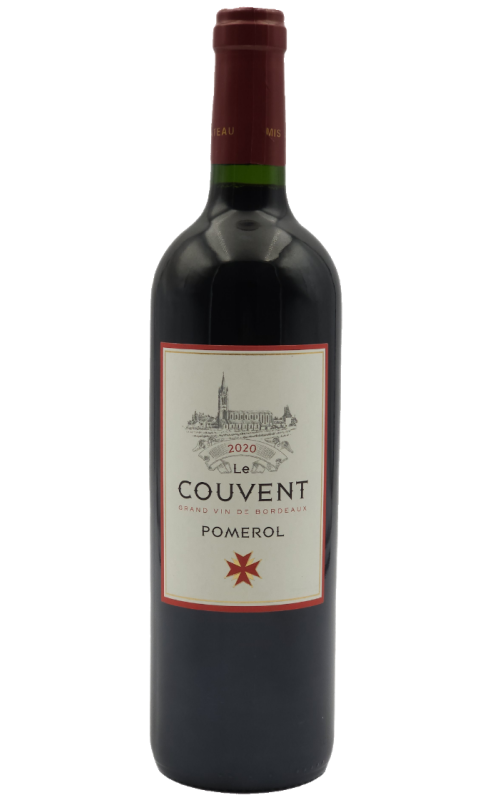 Photographie d'une bouteille de vin rouge Clos Rene Le Couvent 2020 Pomerol Rge 75cl Crd
