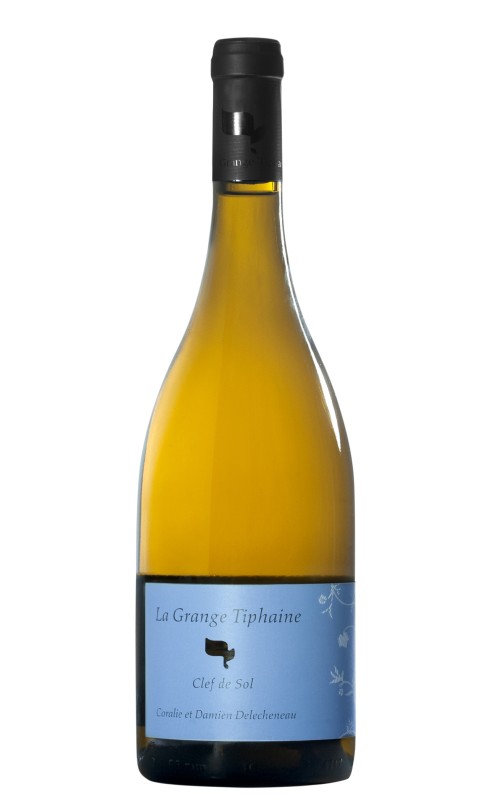 Photographie d'une bouteille de vin blanc La Grange Tiphaine Clef De Sol 2022 Mtlouis Blc 75cl Bio Crd