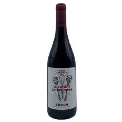 Photographie d'une bouteille de vin rouge Grosbois Cuisine De Ma Mere 2022 Chinon Rge 75cl Crd