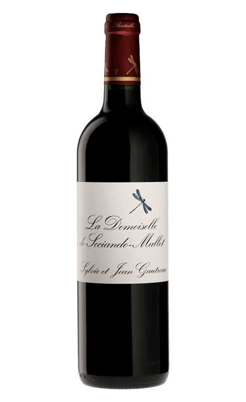 Photographie d'une bouteille de vin rouge Demoiselle De Sociando Mallet 2021 Ht-Medoc Rge 75cl Crd