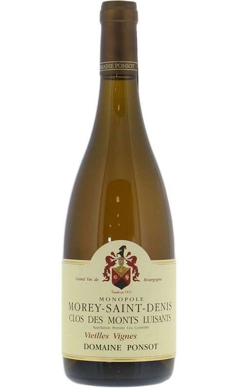Photographie d'une bouteille de vin blanc Ponsot Clos Des Monts Luisants 2020 Morey Blc 75cl Crd