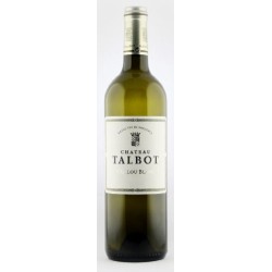 Photographie d'une bouteille de vin blanc Caillou Blc De Cht Talbot 2021 Bdx Blc 75cl Crd