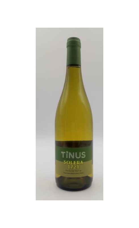 Photographie d'une bouteille de vin blanc Guffens Tinus Raisins Rotis Solera Vdf Blc 75cl Crd