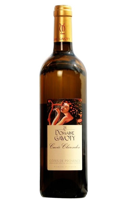 Photographie d'une bouteille de vin blanc Gavoty Clarendon 2021 Provence Blc 75cl Crd