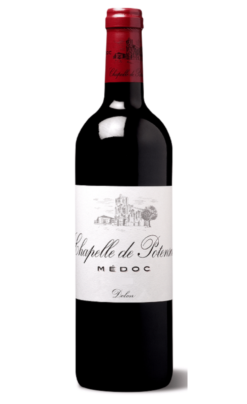 Photographie d'une bouteille de vin rouge Cht La Chapelle De Potensac 2016 Medoc Rge 75cl Crd