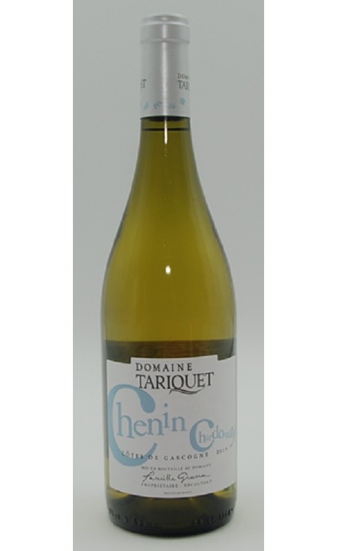 Photographie d'une bouteille de vin blanc Tariquet Chenin-Chardonnay 2022 Igp Cdgascon Blc 75cl Crd