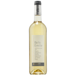 Photographie d'une bouteille de vin blanc Cellier Chartreux Belle Emilie 2022 Igp Gard Blc 75cl Crd