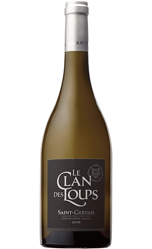 Photographie d'une bouteille de vin blanc Cellier Chartreux Le Clan Des Loups 2022 Cdr Blc 75cl Crd
