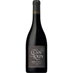 Photographie d'une bouteille de vin rouge Cellier Chartreux Le Clan Des Loups 2022 Cdr Rge 75cl Crd