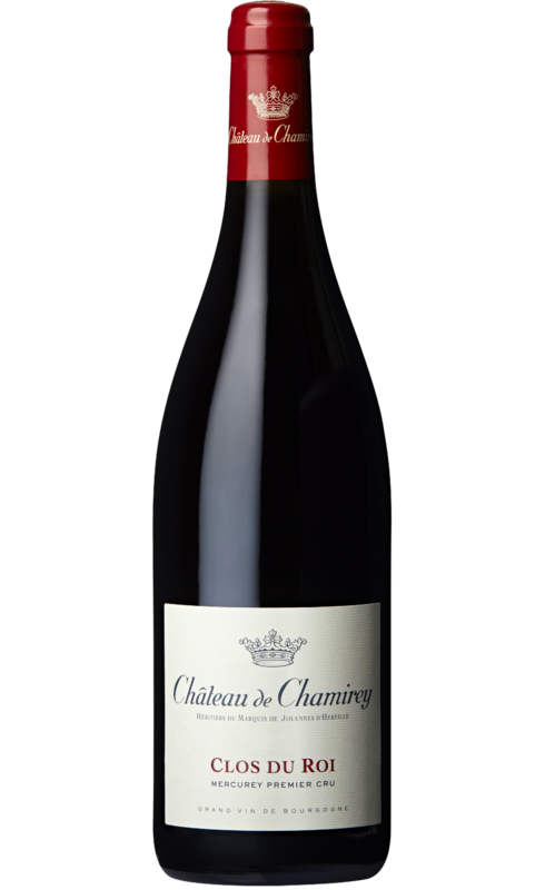 Photographie d'une bouteille de vin rouge Chamirey Clos Du Roi 1er Cru 2022 Mercurey Rge 75cl Crd