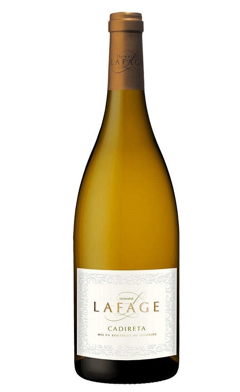 Photographie d'une bouteille de vin blanc Lafage Cadireta 2022 Igp Cote Catalanes Blc 75cl Crd