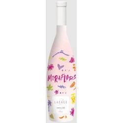 Photographie d'une bouteille de vin rosé Lafage Miraflors Collector 2022 Igp Ccatal Rose 75cl Crd