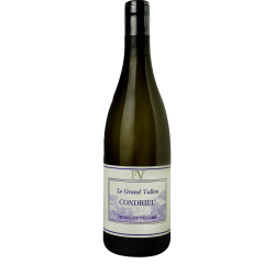 Photographie d'une bouteille de vin blanc Villard Le Grand Vallon 2022 Condrieu Blc 75cl Crd