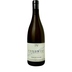 Photographie d'une bouteille de vin blanc Villard Villa Pontciana 2022 Condrieu Blc 75cl Crd