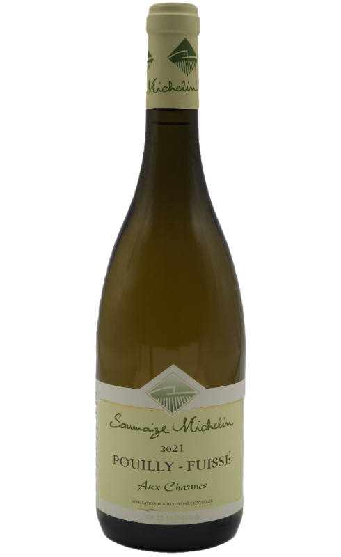 Photographie d'une bouteille de vin blanc Saumaize-Michelin Aux Charmes 2022 Pouilly Blc 75cl Crd