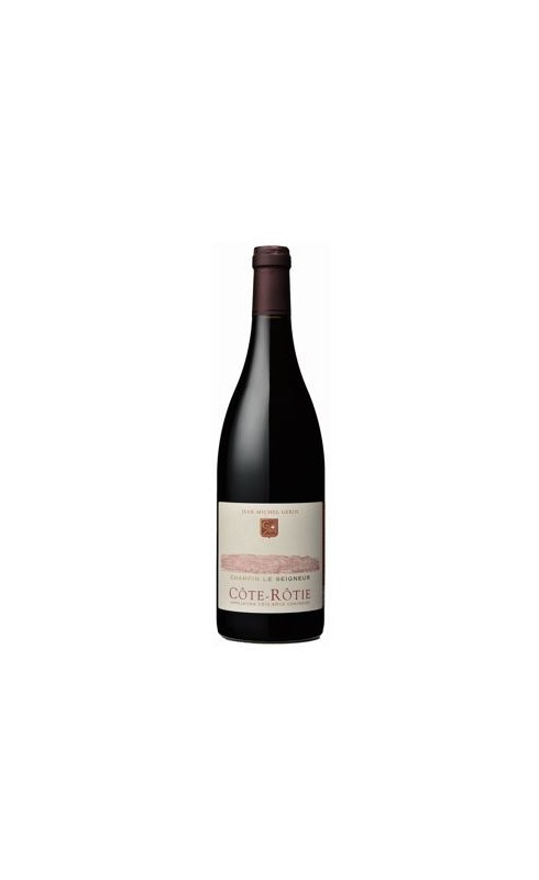 Photographie d'une bouteille de vin rouge Gerin Champin Le Seigneur 2020 Cote-Rotie Rge 75cl Crd