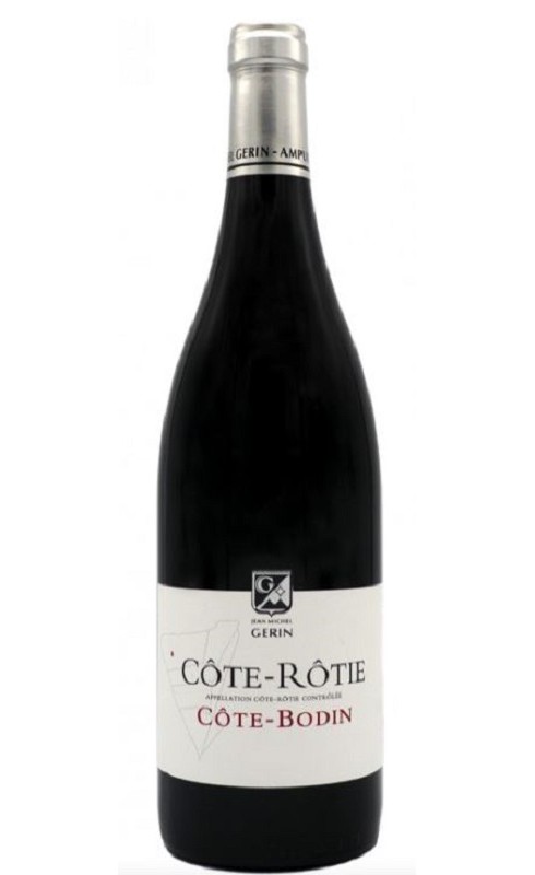 Photographie d'une bouteille de vin rouge Gerin Cote-Bodin 2020 Cote-Rotie Rge 75 Cl Crd