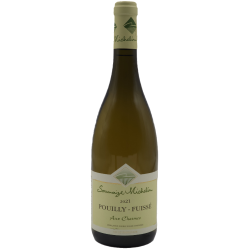 Photographie d'une bouteille de vin blanc Saumaize-Michelin Aux Charmes 2021 Pouilly Blc 75cl Crd