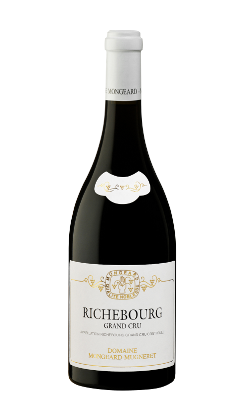 Photographie d'une bouteille de vin rouge Mongeard Richebourg Gc 2021 Rge 75cl Crd