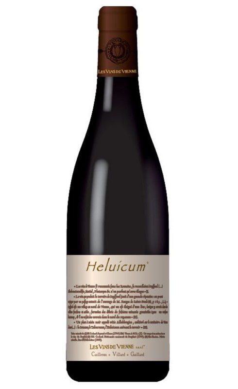 Photographie d'une bouteille de vin rouge Vins De Vienne Heluicum 2021 Igp Col Rho Rge 75cl Crd