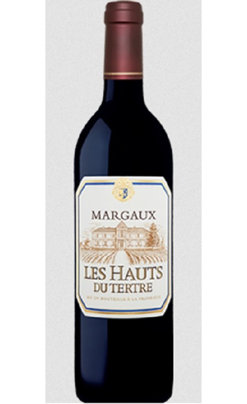 Photographie d'une bouteille de vin rouge Les Hauts Du Tertre Cb6 2020 Margaux Rge 75cl Crd
