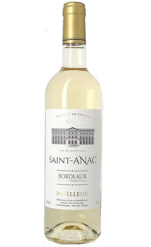 Photographie d'une bouteille de vin blanc Saint-Anac 2023 Bdx Blc Moelleux 75cl Crd