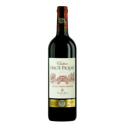 Photographie d'une bouteille de vin rouge Cht Haut Piquat 2020 St-Emilion Lussac Rge 75cl Crd